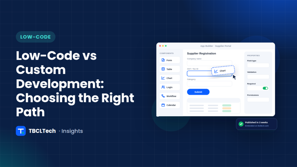 Low-Code vs Custom Development: Choosing the Right Path